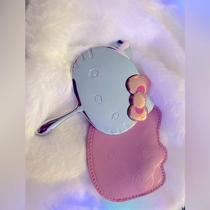 Hello kitty chrome hand held mirror